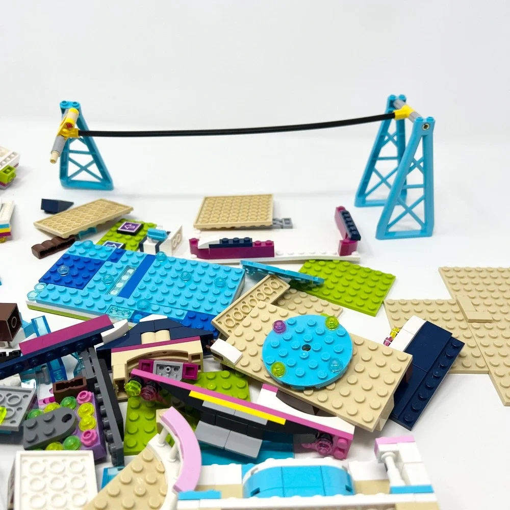 LEGO Friends Snow Resort Ski Lift INCOMPLETE Lot Parts Bulk Diverse Parts - Picture 2 of 10
